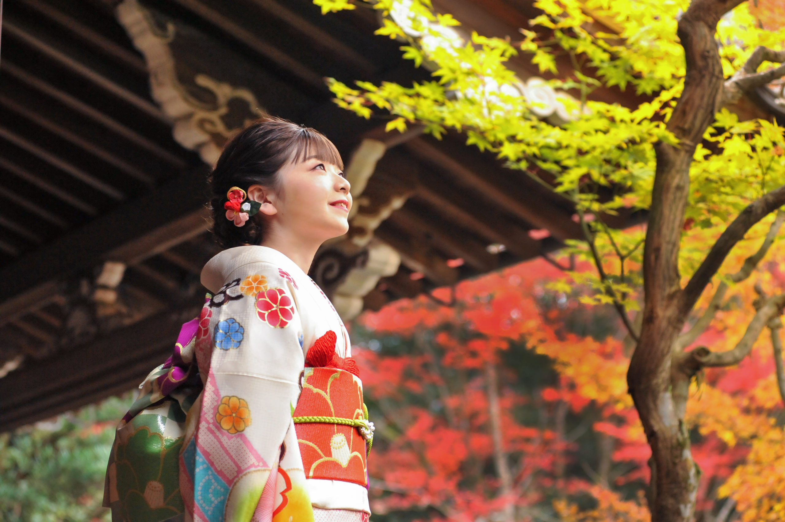 ご予約受付中！京都のお寺で成人式前撮り・家族写真「紅葉プレミアム撮影会（1日1組限定）」【11月20日〜12月13日頃】